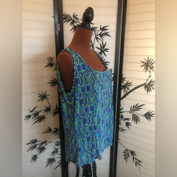 Blue and Green Women’s Knit Tank Top Size XXL - Picture 2 of 10